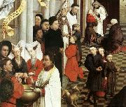 WEYDEN, Rogier van der Seven Sacraments Altarpiece oil